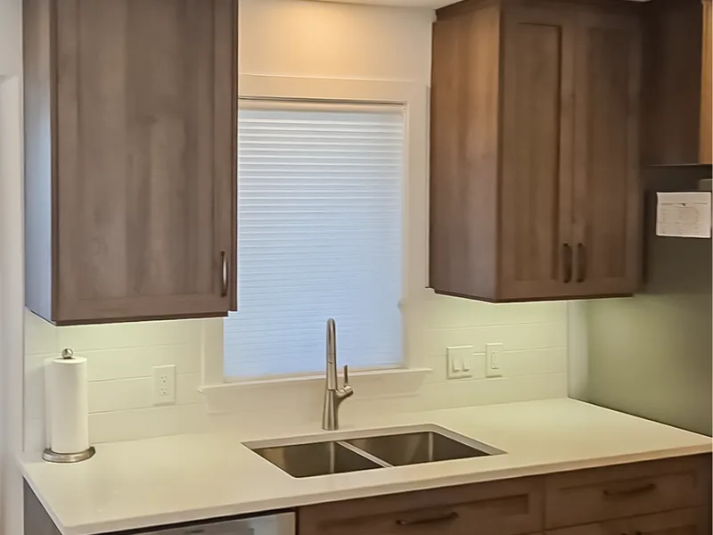 Honeycomb Blinds in a kitchen